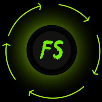 coin with arrows circle